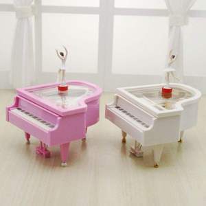 Wholesale <b>Instrument</b> Cute Dancing Girl Piano <b>Music</b> Box Mini Trumpet Sound Box Gift Girl's Birthday Gift - Product Image 3