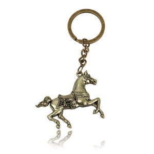 Porte-clés créatif pour homme, à suspendre à la ceinture, motif cheval du zodiaque, cheval de guerre, vente en gros, porte-clés avec logo - Product Image 5
