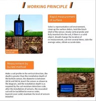 Capteur de sol à ultrasons agricole intégré 8-en-1 humidité PH NPK et salinité optimisés pour une surveillance efficace des cultures