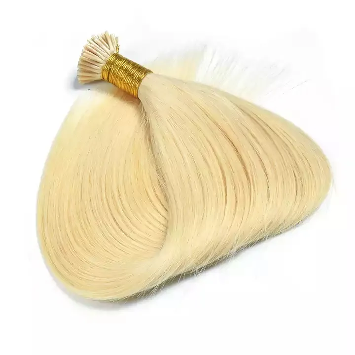 I-tips Hair Extensions 100% Raw Human Hair Straight Curly Deep Wave For Women Wholesale Wigs 613 Can Be Bleached Dyed