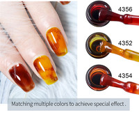 Ensemble de vernis à ongles en gel transparent non toxique de 15 ml, 26 couleurs dans un flacon en verre ambré, gel UV, poids 1 kg, modèle IBdgel 20424