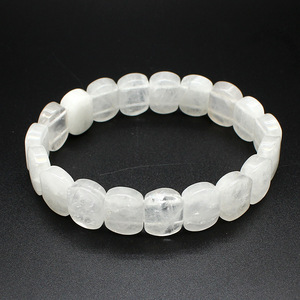 Brazalete de moda de cuarzo rosa labradorita 11*15mm cristal pulido hecho a mano joyería de piedra Natural estilo Simple elegante - Product Image 5