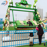 Manège à bascule dinosaure pour enfants, équipement d'attraction populaire pour parcs d'attractions, parcs de loisirs et fêtes foraines, à vendre
