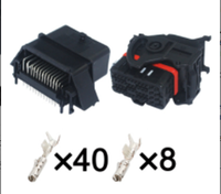 Ensemble complet de boîtier en aluminium pour unité de commande électronique (ECU) avec connecteur 24P+
