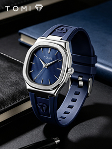 Reloj de Cuarzo con Diseño de Silicona Moderno, Esfera de 38 mm, Correa de 18 mm, Pantalla de Agujas, Resistente al Agua, Líneas Elegantes, Regalo Unisex de Alta Gama - Product Image 2