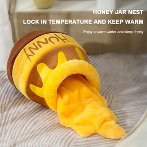 Bunnyhi MW024 Atmungsaktiver warmer Honig topf Katzen nest Haustier matten bett für Kissen Indoor Cute Cat House Hunde zubehör Katzen zubehör - Product Image 4