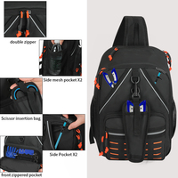 Sac de poitrine, de taille et d'épaule en polyester imperméable pour la pêche, sac à dos tactique de voyage extérieur, sac utilitaire de cyclisme BSCI OEM/ODM