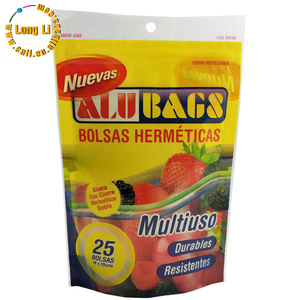Bolsa de Almacenamiento Reutilizable con Cierre Hermético, de Grado Alimenticio, <span class=keywords><strong>para</strong></span> Paletas Heladas, Comida <span class=keywords><strong>para</strong></span> Mascotas, Chicle, <span class=keywords><strong>Harina</strong></span> Congelada - Product Image 4