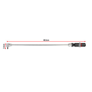 Barra de extensión de destornillador de metal de 90 grados, 48,5 cm de longitud, para herramientas de reparación de motocicletas - Product Image 1