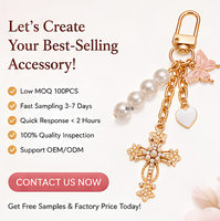 Porte-clés personnalisé en forme de cœur papillon avec perles superposées, plaqué or rose, charme en strass, cadeau de luxe pour femmes et filles