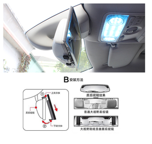 Lĩnh vực lớn của tầm nhìn chống chói gương ngược phụ trợ cho hầu hết các gương xe với lĩnh vực mở rộng tầm nhìn - Product Image 5