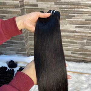 Venta al por mayor para proveedores: Cabello humano virgen brasileño Remy de alta calidad 10A 12A con cutícula alineada, doblemente liso y ondulado, con acabado sedoso a máquina. - Product Image 5