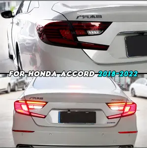 HCMOTIONZ Full LED Start Up Animation Accessories 2018-2022 DRL Car Rear Lamps Assembly Tail Lights For Honda Accord