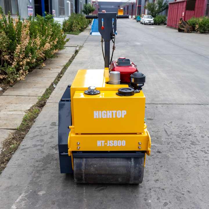 Walk Behind Double Drum Vibratory Roller Gasoline Diesel Small ...