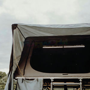 Carpa de techo ligera para auto, modelo Hot Shell, para 4 estaciones, de aluminio, con escalera. - Product Image 2