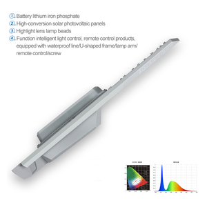 Farolas Solares Modernas de Alta Potencia IP65 de 100W 200W 300W 400W con Reflectores, Chip LED SMD, Cuerpo de Aluminio, Certificación ROHS - Product Image 4
