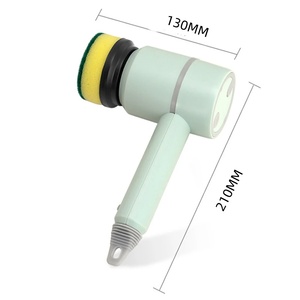 Wireless Cleaning <b>Brush</b> Portable Automatic <b>Brush</b> USB Rechargeable Professional Kitchen Bathtub Tile <b>Brushes</b> - Product Image 6