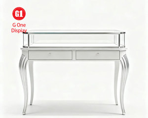 ออกแบบตู้โชว์ร้านขายเครื่องประดับสมัยใหม่ เฟอร์นิเจอร์ร้านขายเครื่องประดับไม้ ออกแบบตกแต่งภายใน ตู้โชว์เครื่องประดับกระจก - Product Image 4