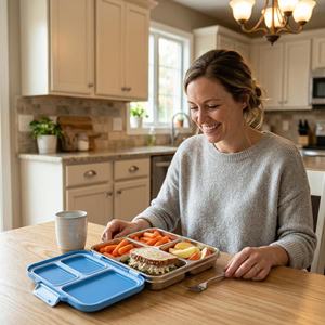 Contenedor de Alimentos Portátil Personalizado, Lonchera Hermética para Sándwiches, Apta para Microondas, de Acero Inoxidable 304, Loncheras Bento para Niños - Product Image 1