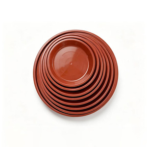 Round Plastic Pot <b>Tray</b> With Drainage Hole For Indoor Outdoor Use PP Material <b>Large</b> Size Flowerpot Base - Product Image 4