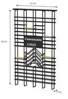 Casier à vin industriel en acier inoxydable 27/36 bouteilles – Durable, créatif, pour bar commercial, écran de séparation, restaurant, à poser au sol