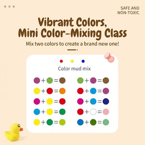 Ensemble de 12 couleurs d'argile à <span class=keywords><strong>modeler</strong></span> séchant à l'air, légère, DIY, argile magique douce, 50 grammes, pot de pâte colorée, jouet pour enfants - Product Image 5
