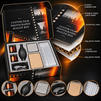Boîte d'expédition personnalisée en carton ondulé pour accessoires d'appareil photo, emballage cadeau imprimé pour la photographie