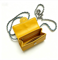 Portefeuille à chaîne ZL307, nouveau modèle tendance, luxe léger haut de gamme, en cuir véritable, mini sac à main mignon pour téléphone, idéal pour le quotidien