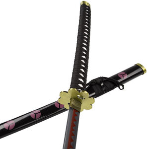 130cm One Piece Roronoa <span class=keywords><strong>Zoro</strong></span> Arme Réplique Shusui Katana Épée Véritable Samouraï Japonais - Product Image 6
