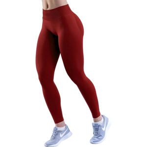 Leggings de Yoga para Adultos, Cintura Alta, Duraderos, Transpirables, Elásticos en Cuatro Direcciones, Soporte de Resistencia Media, Color Sólido, para Verano - Product Image 6