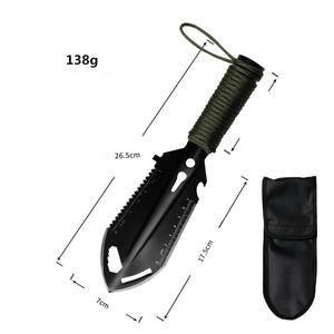 Pelle de poche multifonctionnelle 9 en 1, pelle de camping, de randonnée et de sac à dos 9 en 1 avec sac de transport pour le camping - Product Image 1