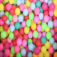 Balle de ping-pong colorée de décoration bon marché en plastique personnalisé votre propre logo