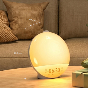 Réveil Lumineux avec Simulation d'Aube, Radio FM, <span class=keywords><strong>Veilleuse</strong></span> LED à Intensité Réglable et Bruit Blanc pour Dormeurs Profonds (Prise EU/US) - Product Image 2