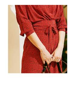 Carolingian diseñador francés cintura temperamento falda de seda de morera Vintage 16mmi vestido de seda vestidos casuales - Product Image 3