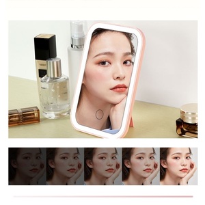 Hot người bán LED thắp sáng <span class=keywords><strong>Vanity</strong></span> gương <span class=keywords><strong>Magnifying</strong></span> có thể sạc lại du lịch bàn trang điểm gương <span class=keywords><strong>Vanity</strong></span> Bảng trang điểm ánh sáng Led Gương - Product Image 2