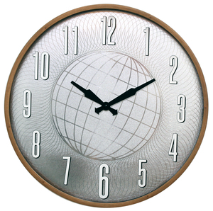 Modern 20 Inch Oversize Plastic Quartz <b>Wall</b> <b>Clock</b> Large Antique Style Analog Single Face Plant Still Life Design for Living Room - Product Image 4