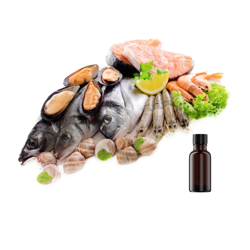 Sabores de peixe super qualidade, fragrâncias de peixe, óleo essencial concentrado