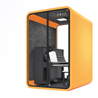 Cabine d'étude préfabriquée modulaire insonorisée avec ventilation pour l'école et la maison