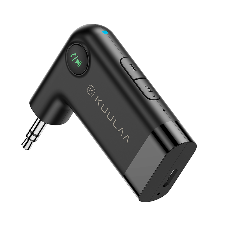 Kuulaa 10hrs долгое время работы в режиме воспроизведения 3,5 мм аудио Mp3 беспроводной BT 5,0 автомобильный адаптер Aux bluetooth приемник