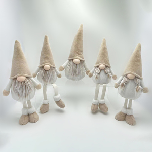 ของตกแต่งคริสต์มาสในร่มกลางแจ้ง MgO Santa Claus รูปปั้นมนุษย์หิมะรูปปั้นกวางเรนเดียร์คริสต์มาสตั้งโต๊ะรูปแกะสลัก - Product Image 3