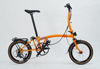 CRANSTON R9 Vélo pliable 16 pouces 9 vitesses Cadre en acier de haute qualité Léger  M bar 9S Mini Vélo pliable