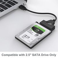 SATA USB 3.0 kabel adaptor, untuk 2.5 inci Hard Drive HDD/SSD Transfer Data eksternal Hard Drive konverter UASP tas casing Hard Drive