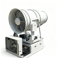 Canon à brouillard portable avec structure compacte et génération de brume efficace pour la prévention de la poussière dans la construction