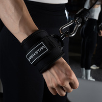 LS0124 Accessoires de Gym Sangles et Chevillères Rembourrées en Néoprène pour Machines à Câbles de Musculation