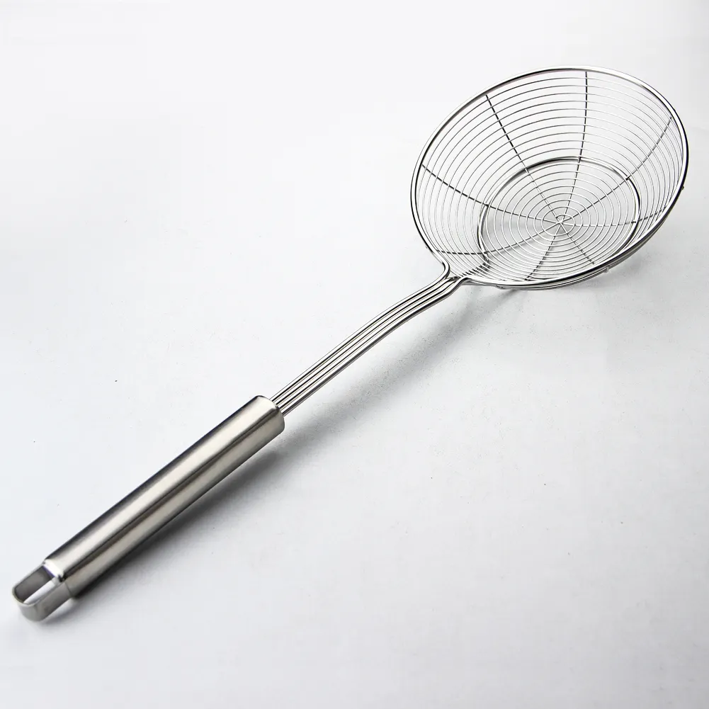 Для еды из нержавеющей стали сита для Человек-паук сетка паста картофель фри масляный скиммер фильтр