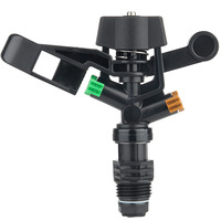 DaringFish Nozzle Rocker Putar 360 Derajat Plastik Baru 1/2 Inci Ulir Luar 4 Menit Hemat Air untuk Irigasi Kebun