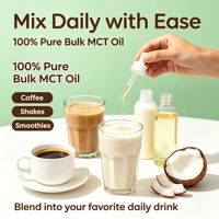 Huile MCT de noix de coco Lance Private Label 100% naturelle, source d'énergie, triglycéride à chaîne moyenne fractionné, respectueuse de l'intestin