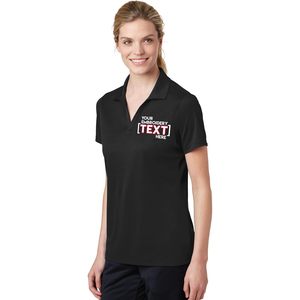 Polo Personalizado para Mujer, Bordado, 100% Poliéster, Tejido de Malla, Diseño con Texto Personalizado, Corte Regular - Product Image 1