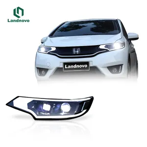 סיטונאי רכב Led ראש אור מנורת עבור הונדה Fit 2014-2019 מול Led אור פנס פנס