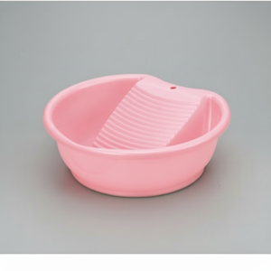 Cesto per biancheria rosa Inomata - Product Image 1